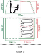 Coleman Raleigh 5 Tent