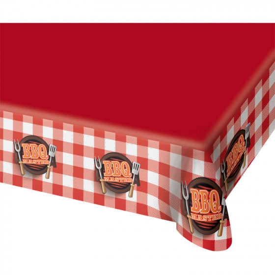 tafelkleed BBQ Master 138 x 274 cm rood