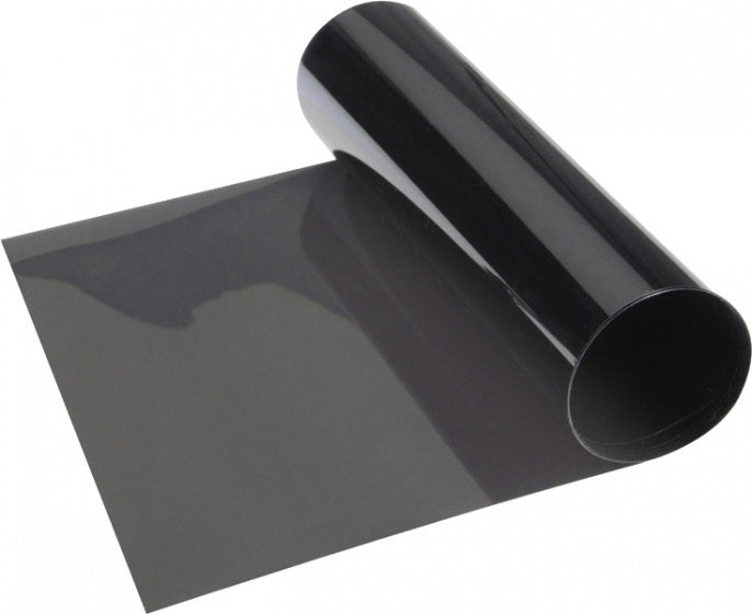 zonneband Topstripe zelfklevend 152 x 15 cm grijs/zwart