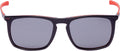 zonnebril unisex rechthoekig cat.4 zwart/grijs