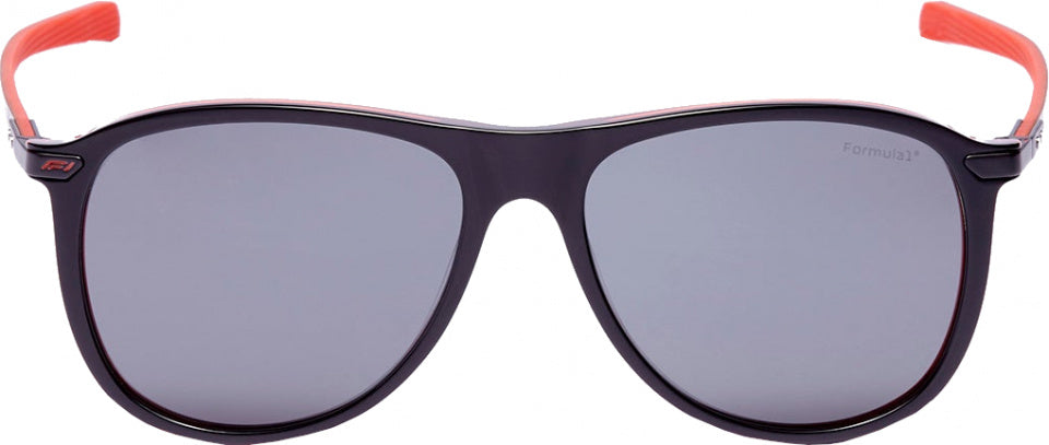Formula Zonnebril unisex rond cat.4 zwart lichtgrijs