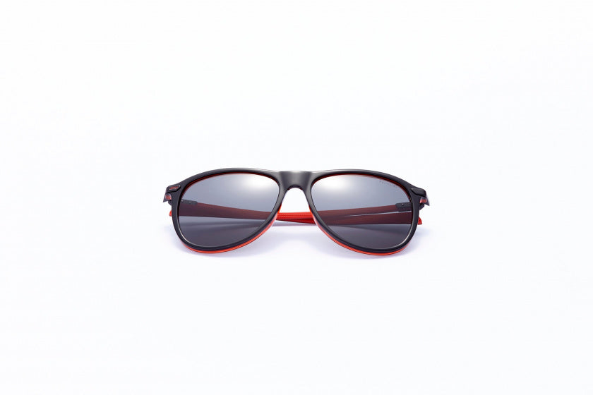 Formula Zonnebril unisex rond cat.4 zwart lichtgrijs