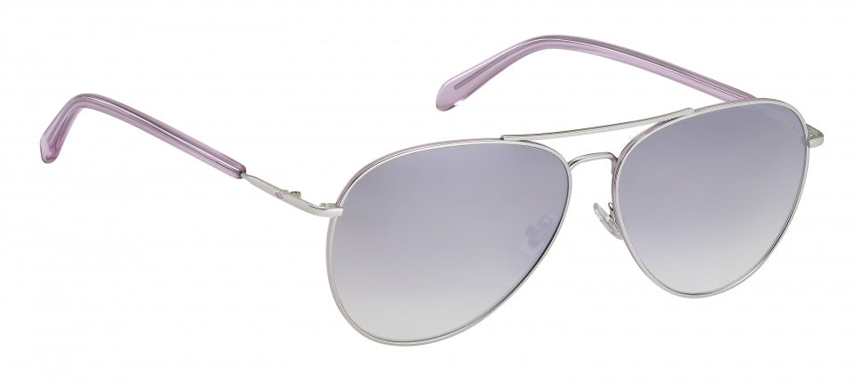zonnebril 3102/G/S dames cat.3 piloot staal zilver/violet