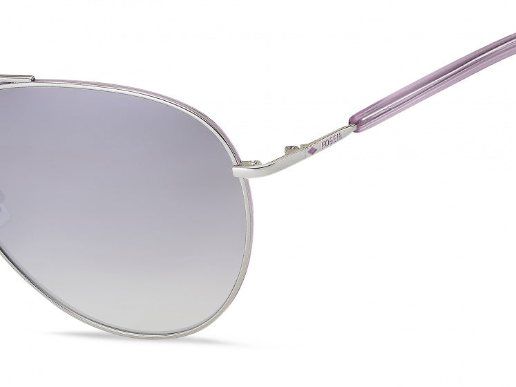 zonnebril 3102/G/S dames cat.3 piloot staal zilver/violet