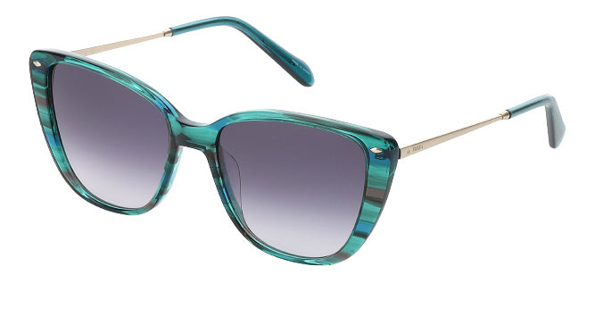 zonnebril Fos 2101/G/S cat-eye dames groen/grijs