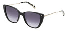 zonnebril Fos 2101/G/S cat-eye cat. 3 dames zwart/grijs