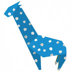 origami Giraffe vouwen 20 x 20 cm 20 stuks multicolor