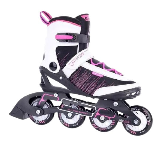 Funactiv Inlineskates Peer III dames zwart/roze/wit maat 38