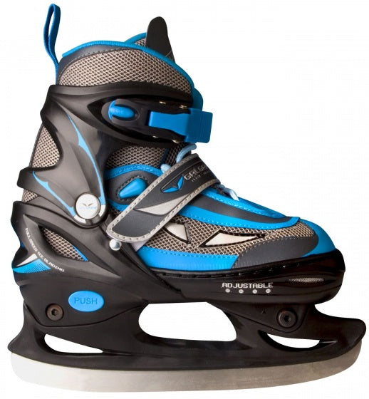 Galgary® galgary ijshockeyschaatsen junior (verstelbaar) - maat 38-41 - grijs blauw