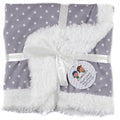 babydeken Star junior 80 x 110 cm polyester grijs