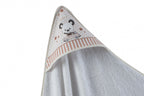 badcape Beertje 100 x 100 cm katoen witbeige