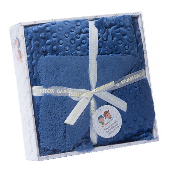 deken junior 110 x 140 cm textiel donkerblauw