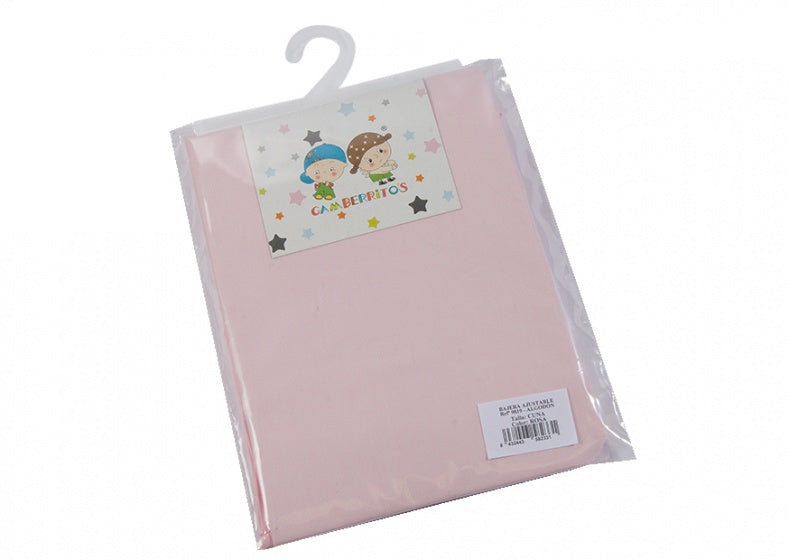 hoeslaken wieg katoen 40 x 80 cm roze