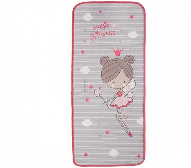 inlegkussen kinderwagen prinses 80 x 35 cm grijs