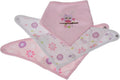 slabbetje Bandana junior textiel roze 3-delig