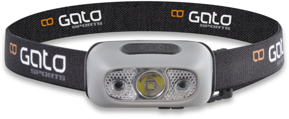 hoofd- helmlamp USB grijs one-size