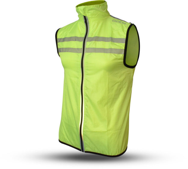 Gato Windbreaker mesh vest usb led neongeel maat M
