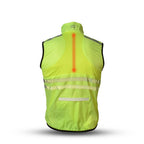 Gato Windbreaker mesh vest usb led neongeel maat M