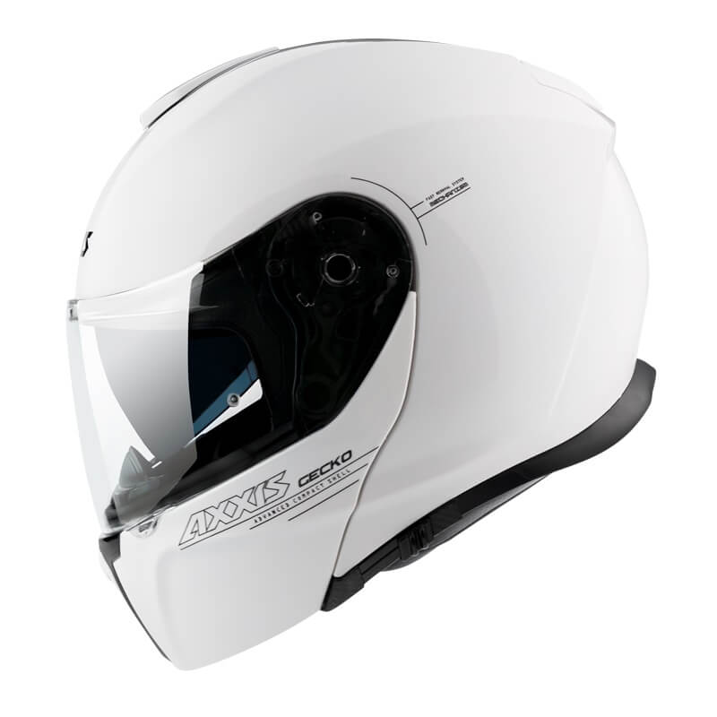 Axxis Helm Gecko Solid Glans Wit XXL