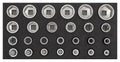 Gedore dopsleutelset 1 2” | 2 6 ct-module | 26-dlg - 3301708