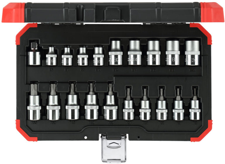 Gedore red | r68003020 | dopsleutelset | 3 8” + 1 2 | tx | 20-delig - r68003020