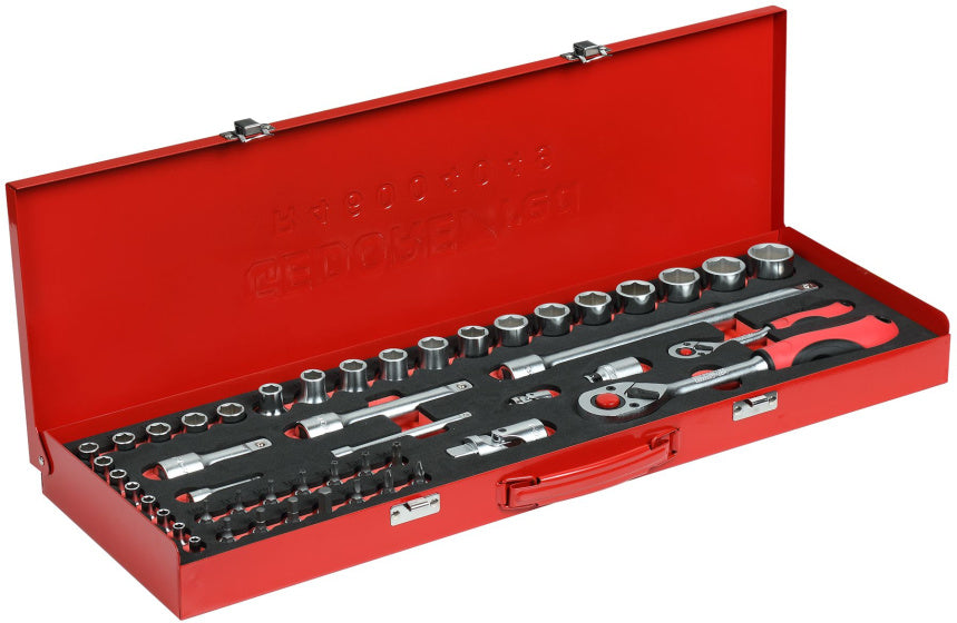 Gedore red | r46004049 | dopsleutelset | 1 4” + 1 2* | 49-delig - r46004049