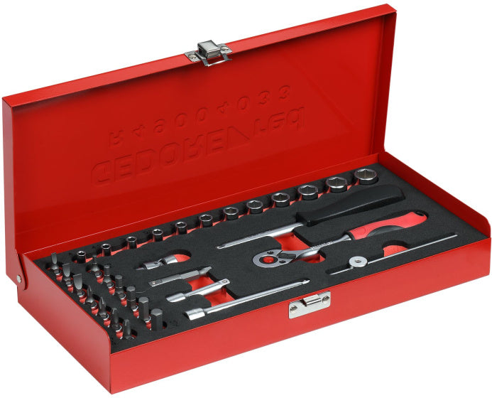 Gedore red | r49004033 | dopsleutelset | 1 4” | 4-13 mm | 32-delig - r49004033