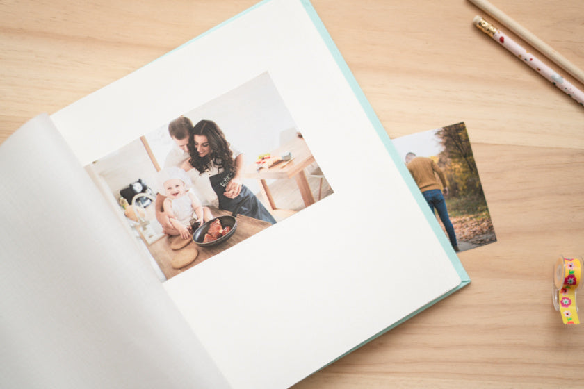 fotoalbum hardcover 24 x 24 cm groen 40 pagina's