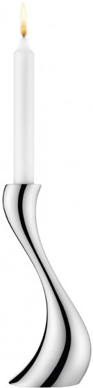 kandelaar Cobra 20 cm RVS zilver