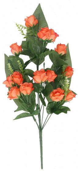 kunstboeket Roos 50 x 14 cm oranje