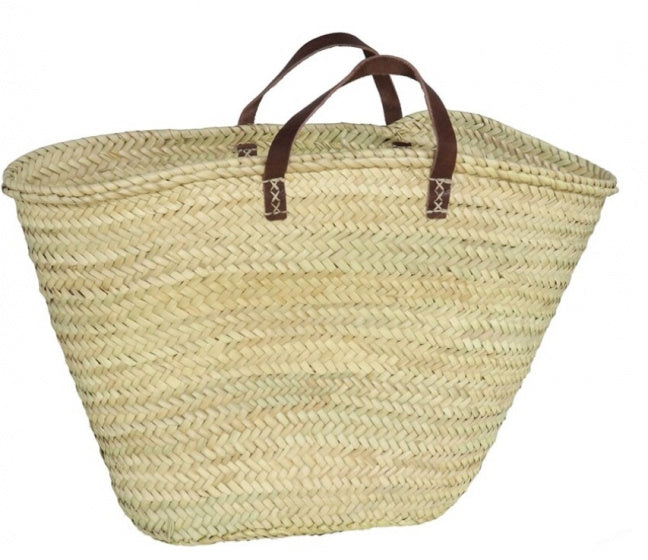 strandtas 49 liter 58 x 37 x 23 cm riet bruin/naturel