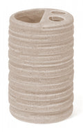 tandenborstelhouder 7 x 7 x 11 cm keramiek crème