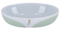 zeephouder Napoli 13 x 9,5 cm wit/mintgroen