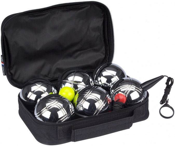 Get go jeu de boules set v - 6 ballen - chroom