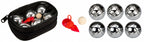 Get go mini jeu de boules set - 6 ballen - chroom zwart