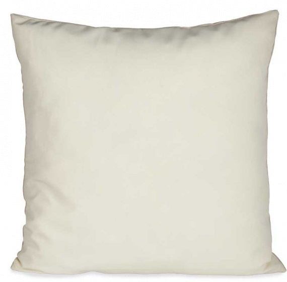 Giftdecor Sierkussen 60 x 60 cm polyester ivoorwit