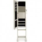 spiegelkast led 152 x 36 x 30 cm wit hout/glas