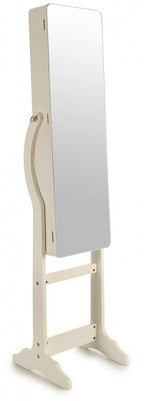 spiegelkast led 152 x 36 x 30 cm wit hout/glas