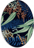 wanddecoratie 50 x 70 x 2 cm blauw/groen
