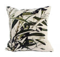 kussen Olijven 45 cm fluweel crème/groen