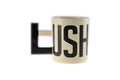 alfabet-mok lush 300 ml keramiek wit/zwartt