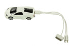 powerbank sportauto 5200 mAh 11 cm wit/zwart 4-delig