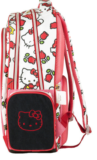rugzak meisjes 20 x 35 x 46 cm wit/roze