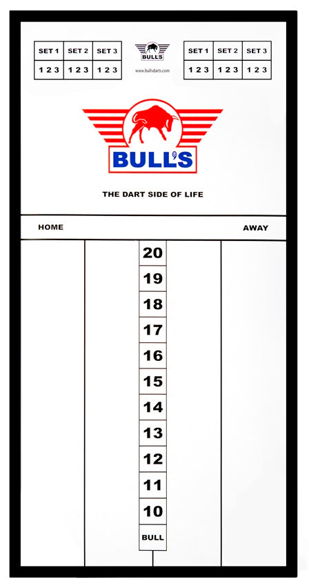 Bull's Styrene Scoreboard 60x30 cm Black