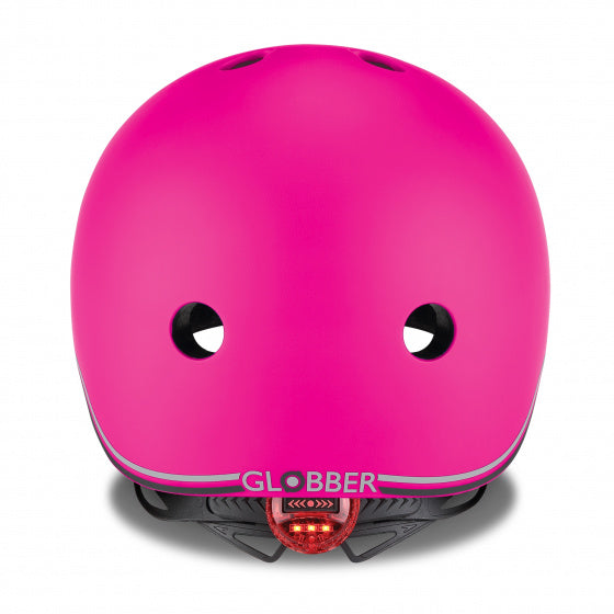 helm evo lights maat 45/51 cm roze