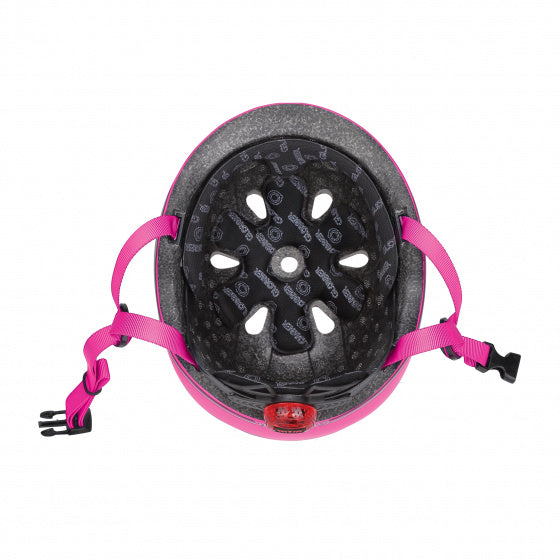 helm evo lights maat 45/51 cm roze
