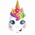 folieballon Unicorn Face meisjes 46 cm wit