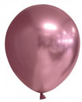 ballonnenset 30 cm chroom/roze 100-delig