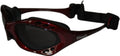 zwembril Cudaz polycarbonaat donkerrood/grijs one-size