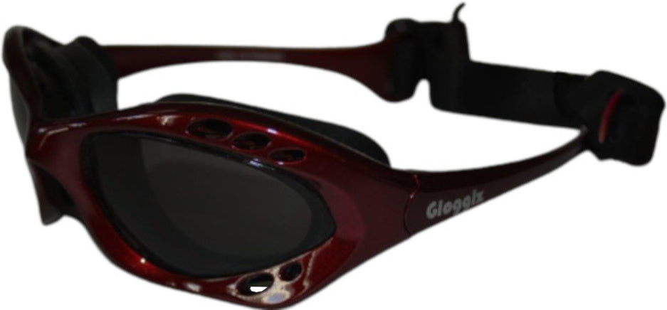 zwembril Cudaz polycarbonaat donkerrood/grijs one-size